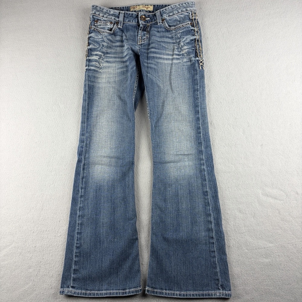 BKE Sabrina Bootcut Jeans Distressed Blue Women's 26 Fits 29x30